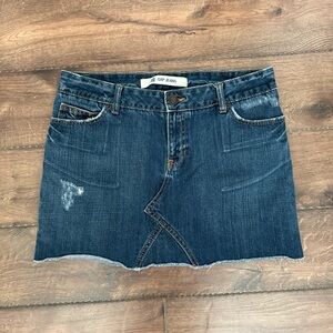 GAP Women's Dark Denim Mini Skirt